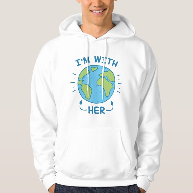 Ich bin bei ihr hoodie (Vorderseite)