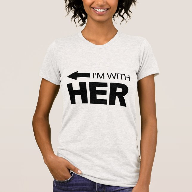 Ich bin bei ihr (links) T-Shirt (Vorderseite)