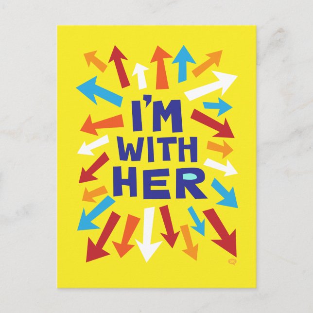 Ich bin bei ihr postkarte (Vorderseite)