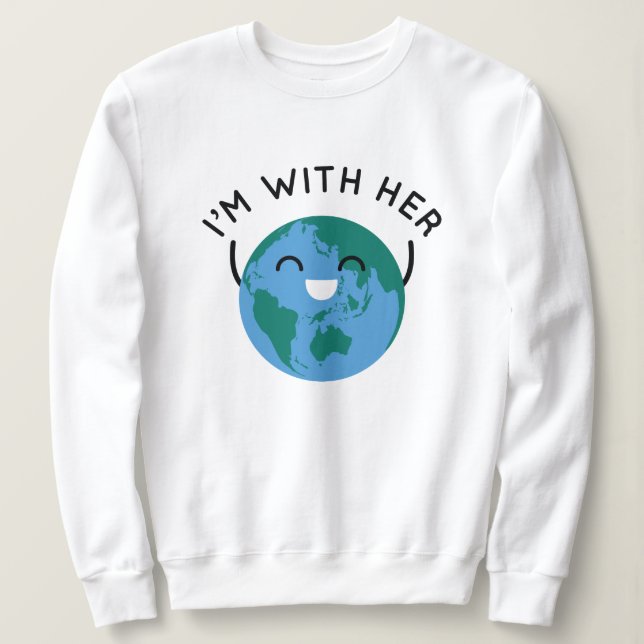 Ich bin bei ihr sweatshirt (Design vorne)