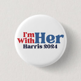 Ich bin bei ihrer Kamala Harris 2024 Button
