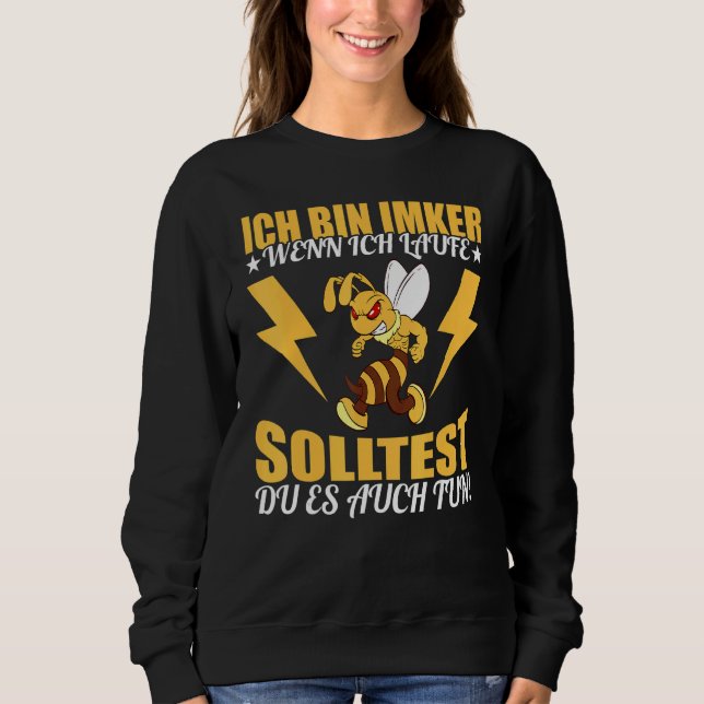 Ich bin Beker Wenn ich Renne Solltest du Auch H Sweatshirt (Vorderseite)