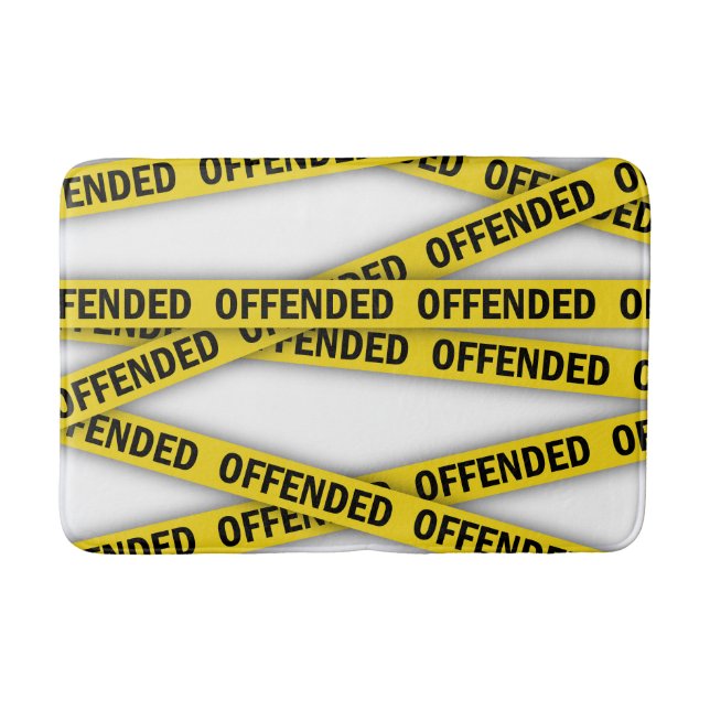 Ich bin beleidigt Polizei-Band nicht überqueren Badematte (Vorderseite)