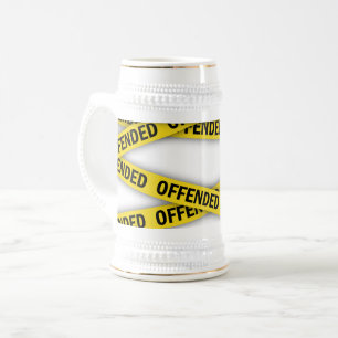 Ich bin beleidigt Polizei-Band nicht überqueren Bierglas