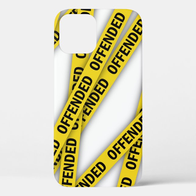 Ich bin beleidigt Polizei-Band nicht überqueren Case-Mate iPhone Hülle (Rückseite)