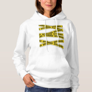 Ich bin beleidigt Polizei-Band nicht überqueren Hoodie
