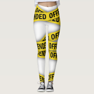 Ich bin beleidigt Polizei-Band nicht überqueren Leggings