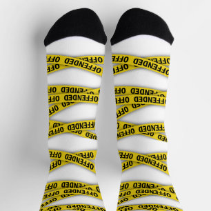 Ich bin beleidigt Polizei-Band nicht überqueren Socken