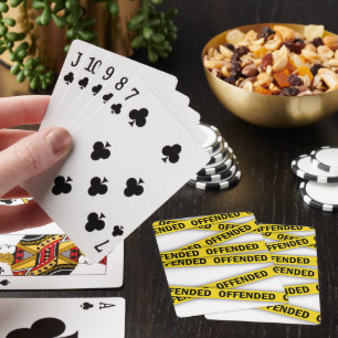 Ich bin beleidigt Polizei-Band nicht überqueren Spielkarten