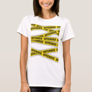 Ich bin beleidigt Polizei-Band nicht überqueren T-Shirt