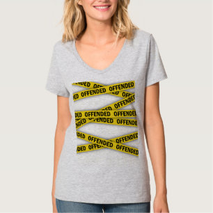 Ich bin beleidigt Polizei-Band nicht überqueren T-Shirt