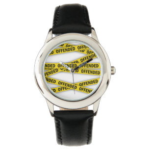 Ich bin beleidigt Polizeiband nicht überqueren Armbanduhr