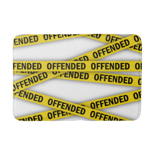Ich bin beleidigt Polizeiband nicht überqueren Badematte