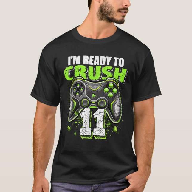 Ich bin bereit, 11 Video Game Controller 11. Bi zu T-Shirt (Vorderseite)