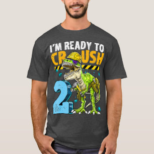 Ich bin bereit, 2 Dinosaurier Bau 2. T-Shirt