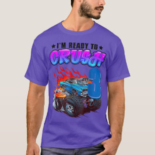 Ich bin bereit, 3 Monster Truck 3. Geburtstag Gi z T-Shirt