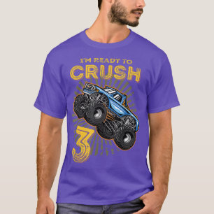 Ich bin bereit, 3 Monster Truck 3 Jahre alt Bday I T-Shirt