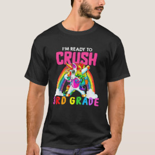 Ich bin bereit, 3D-Grad-Einhorn zurück nach Schoo  T-Shirt