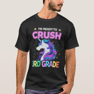 Ich bin bereit, 3D-Grad-Einhorn zurück nach Schoo  T-Shirt