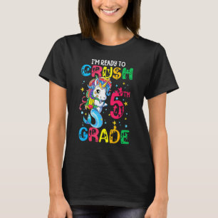 Ich bin bereit, 5. Klasse Einhornfisch zurück zu z T-Shirt