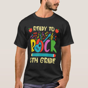 Ich bin bereit, 5. Klasse Gitarre zurück zur Schul T-Shirt