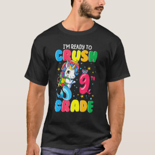 Ich bin bereit, 9. Klasse Einhornfisch zurück zu z T-Shirt
