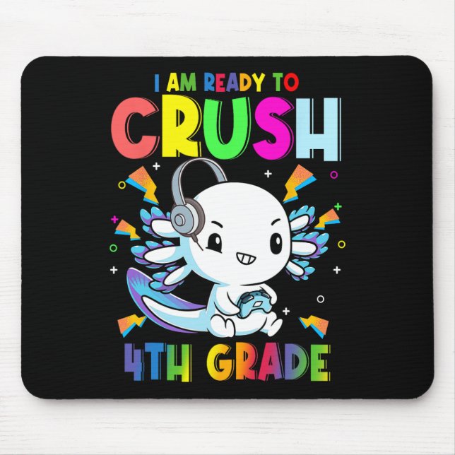 Ich bin bereit, Axolotl Gaming CK 4. Klasse zu zer Mousepad (Vorne)