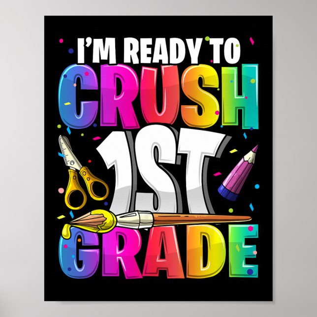 Ich bin bereit, das 1. Grade CK zu einem Schulkuns Poster (Vorne)