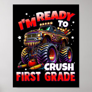 Ich bin bereit, das 1. Grade Monster Truck Boys Ki Poster