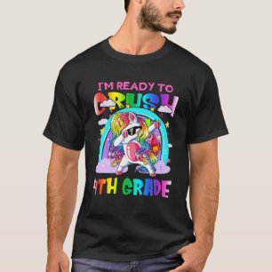 Ich bin bereit, das 4. Grade Dabbing Unicorn zu ze T-Shirt