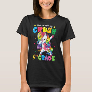 Ich bin bereit, das 4. Grade Dabbing Unicorn zurüc T-Shirt