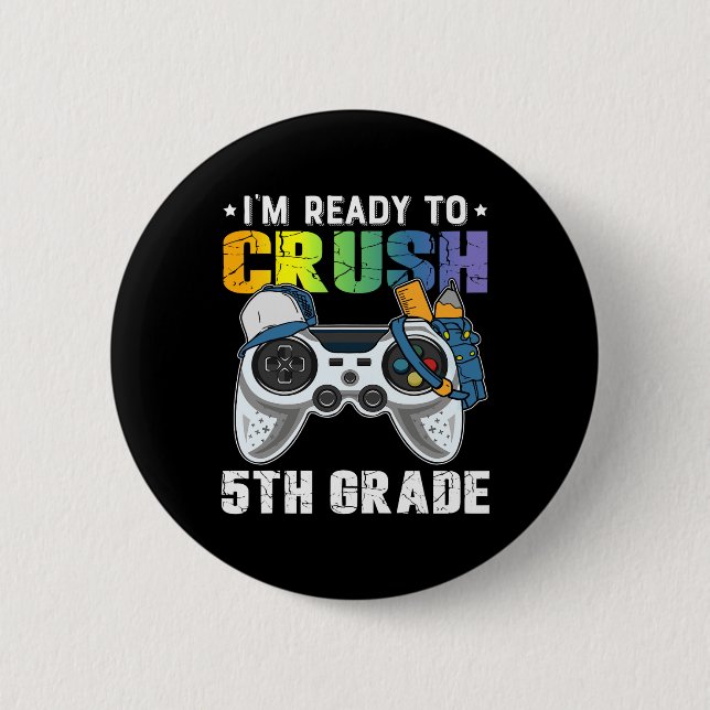 Ich bin bereit, das 5th Grade Video Game CK an Sch Button (Vorderseite)