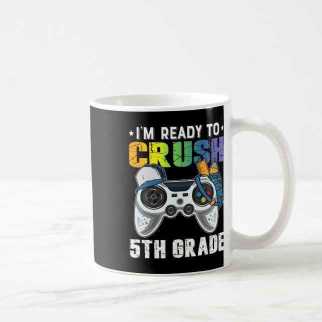 Ich bin bereit, das 5th Grade Video Game CK an Sch Kaffeetasse (Rechts)