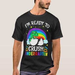Ich bin bereit, das Kindergarten-Dinosaurier-Party T-Shirt