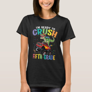Ich bin bereit, das Monster der Dinosaurier-Jungs T-Shirt