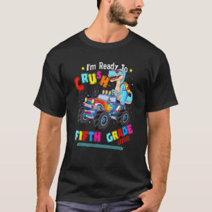 Ich bin bereit, das Monster Truck Dinos der fünfte T-Shirt