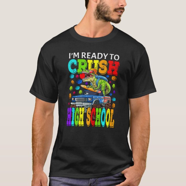 Ich bin bereit, das Monster Truck Dinos von der Hi T-Shirt (Vorderseite)