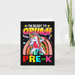 Ich bin bereit, das Pre-K-Dab-Einhorn wieder nach  Karte