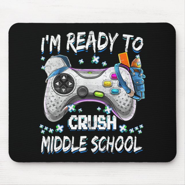Ich bin bereit, das Video-Spiel der Mittelschule z Mousepad (Vorne)