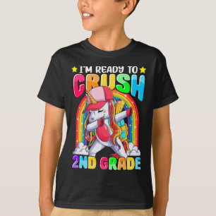 Ich bin bereit, das zweitklassige Dabbing-Einhorn T-Shirt