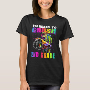 Ich bin bereit, den 2. Grade Dinosaurier Monster T T-Shirt