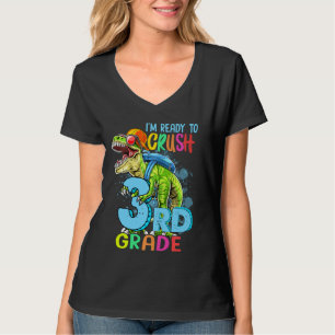Ich bin bereit, den 3. Klasse T Rex Dinosaur glück T-Shirt