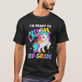 Ich bin bereit, den 3D-Grad T-Einhorn wieder nach  T-Shirt