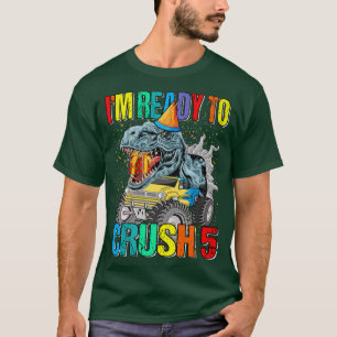 Ich bin bereit, den 5. Geburtstag Monster Truck Di T-Shirt