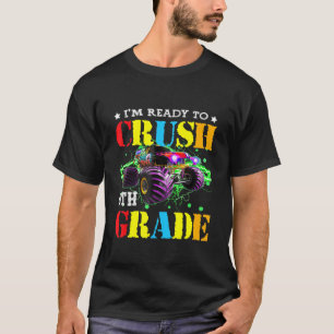 Ich bin bereit, den 6. Grade Boy Monster zurück zu T-Shirt