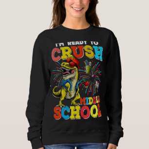Ich bin bereit, den Dinosaurier der Mittelschule z Sweatshirt