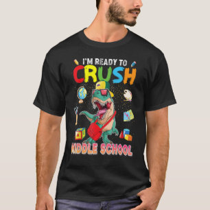 Ich bin bereit, den Dinosaurier der Mittelschule z T-Shirt