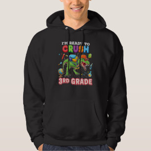 Ich bin bereit, den Dinosaurier Rex der 3. Klasse Hoodie