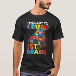 Ich bin bereit, den ersten Schulabschluss in Dinos T-Shirt