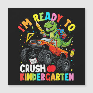 Ich bin bereit, den ersten Tag im Kindergarten zu  Magnetkarte